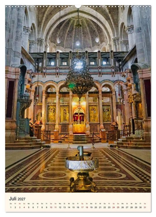 Produktbild: Kirche vom heiligen Grab in Jerusalem (Wandkalender 2027 DIN A2 hoch), CALVENDO Monatskalender