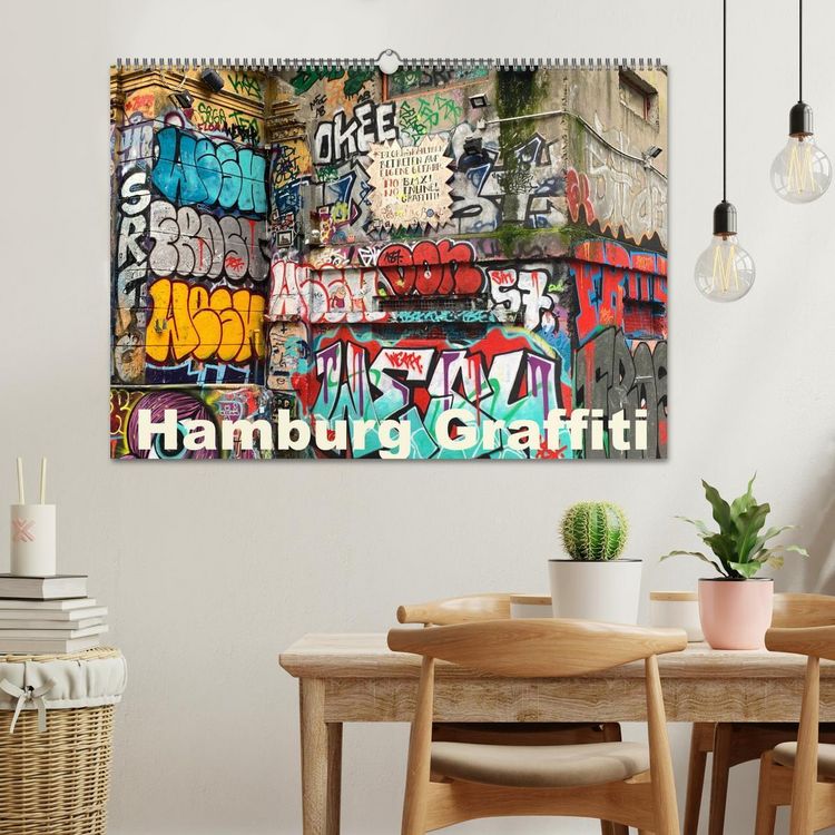 Produktbild: Hamburg Graffiti (Wandkalender 2026 DIN A2 quer), CALVENDO Monatskalender