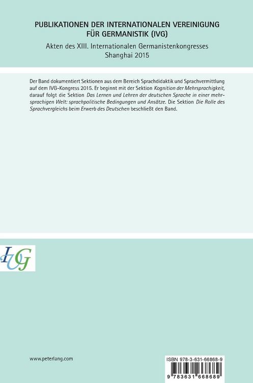 Produktbild: Akten des XIII. Internationalen Germanistenkongresses Shanghai 2015 &ndash; Germanistik zwischen Tradition und Innovation