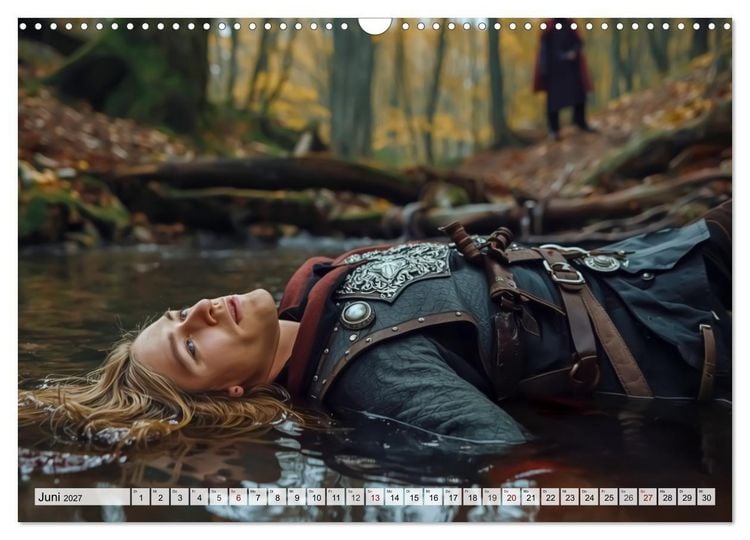 Produktbild: Germanische Mythen &ndash; Die Nibelungensage (Wandkalender 2027 DIN A3 quer), CALVENDO Monatskalender