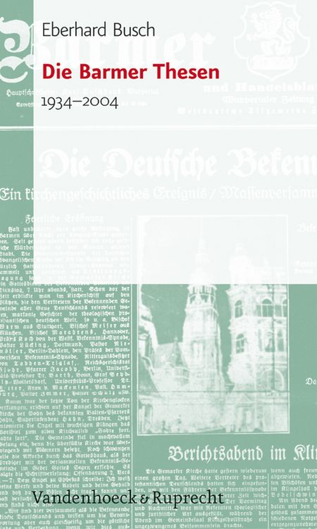 Produktbild: Die Barmer Thesen