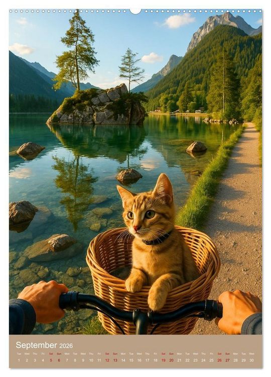 Produktbild: Cycling in Germany (Wall Calendar 2026 DIN A2 portrait), CALVENDO 12 Month Wall Calendar