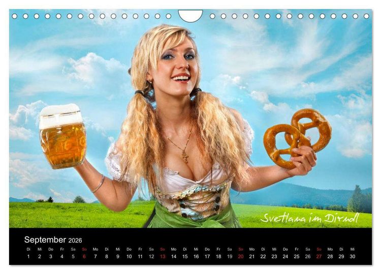 Produktbild: Chiemgau-M&auml;dels (Wandkalender 2026 DIN A4 quer), CALVENDO Monatskalender