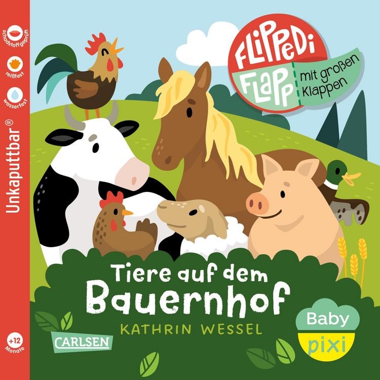 Produktbild: Baby Pixi (unkaputtbar) 141: Flippediflapp: Tiere auf dem Bauernhof