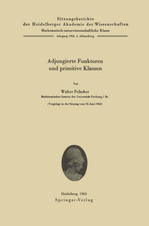 Produktbild: Adjungierte Funktoren und primitive Klassen