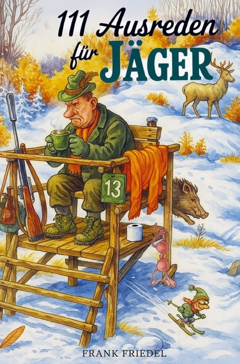 Produktbild: 111 Ausreden f&uuml;r J&auml;ger - Das augenzwinkernde Geschenk mit legend&auml;ren Erkl&auml;rungen f&uuml;r jedes Missgeschick
