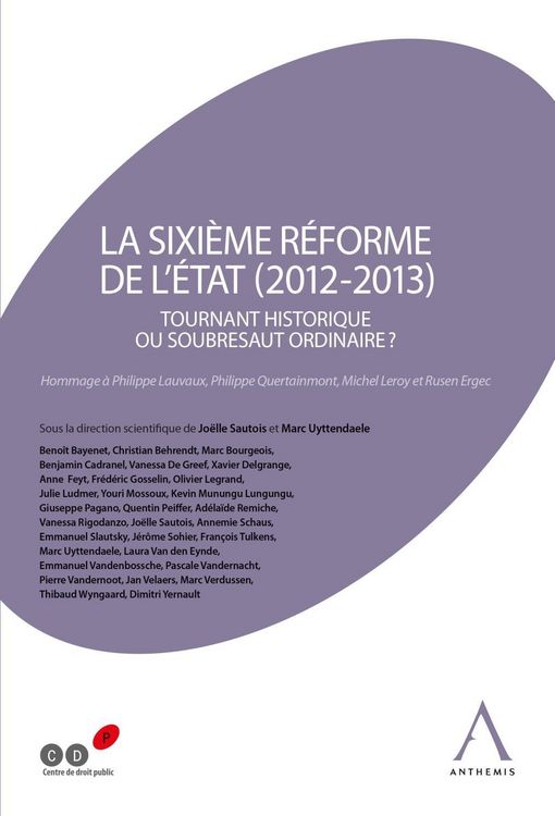 Produktbild: La sixi&egrave;me r&eacute;forme de l'&Eacute;tat (2012-2013)