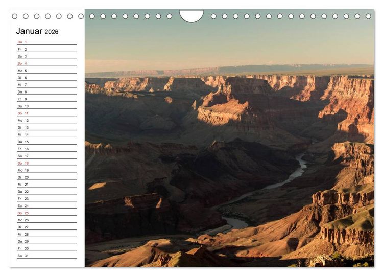 Produktbild: Faszination Grand Canyon (Wandkalender 2026 DIN A4 quer), CALVENDO Monatskalender