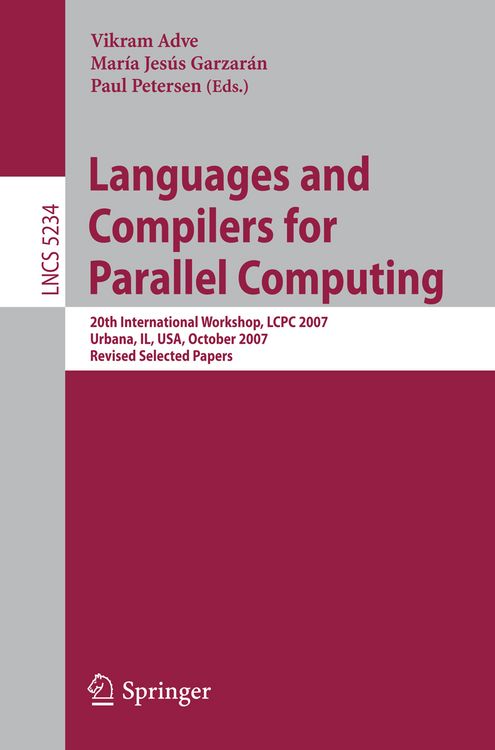 Produktbild: Languages and Compilers for Parallel Computing