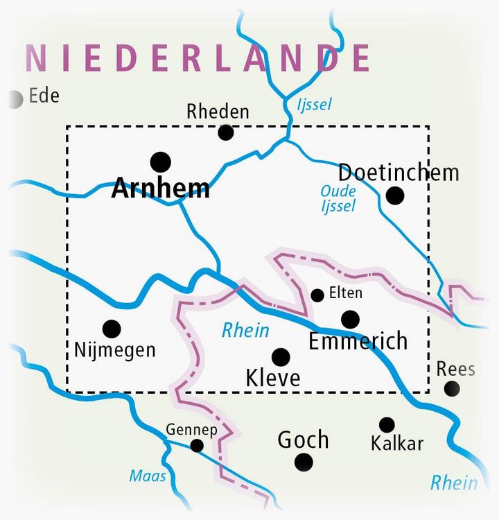 Produktbild: A N K E, Arnhem - Nijmegen - Kleve - Emmerich 1:50 000