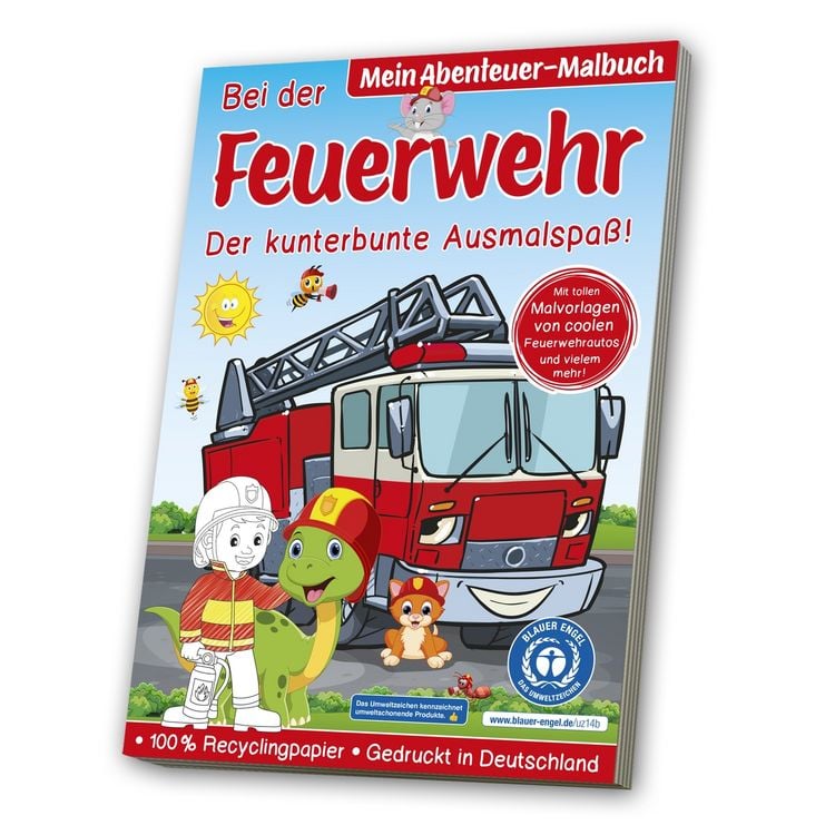 Produktbild: Malbuch Blauer Engel: Feuerwehr
