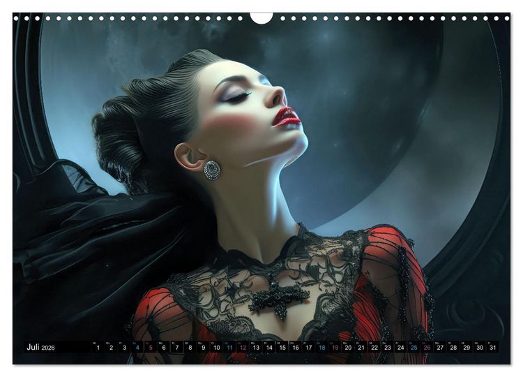 Produktbild: Vampire Nachtkreaturen (Wandkalender 2026 DIN A3 quer), CALVENDO Monatskalender