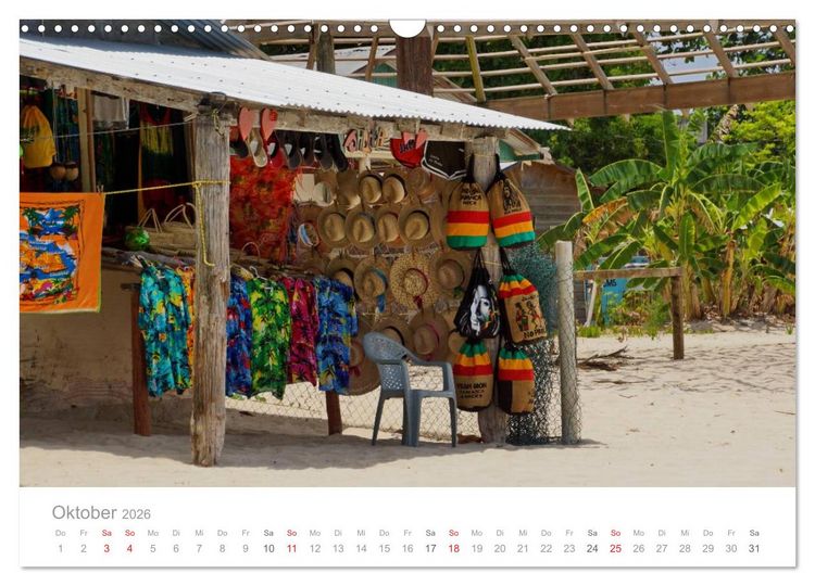 Produktbild: JAMAIKA Reggae, Rastafari und paradiesische Natur. (Wandkalender 2026 DIN A3 quer), CALVENDO Monatskalender