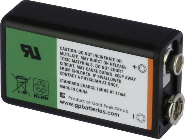 Produktbild: GP GPIND17R9HC1 9V Block-Akku NiMH 170 mAh 9.6V 1St.