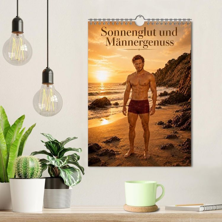 Produktbild: Sonnenglut und Männergenuss (Wandkalender 2027 DIN A4 hoch), CALVENDO Monatskalender