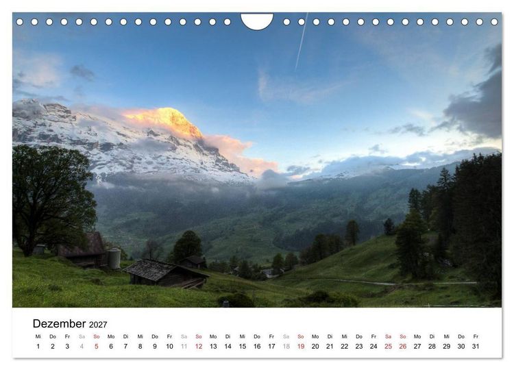 Produktbild: Berner Oberland (Wandkalender 2027 DIN A4 quer), CALVENDO Monatskalender
