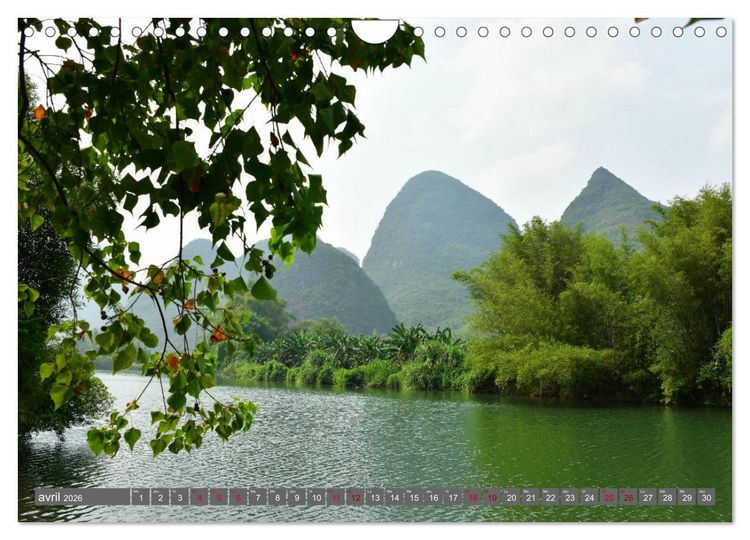 Produktbild: RIVI&Egrave;RE YULONG (Calendrier mural 2026 DIN A4 vertical), CALVENDO calendrier mensuel