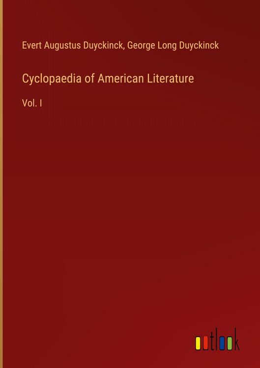 Produktbild: Cyclopaedia of American Literature