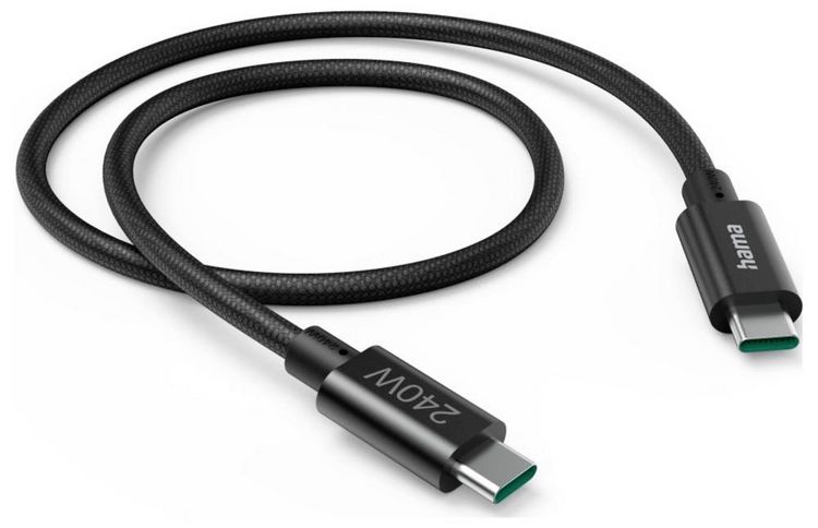 Produktbild: Hama USB-C&reg; Kabel USB 3.2 Gen1 USB-C&reg; Stecker 1.5m Schwarz 00201702