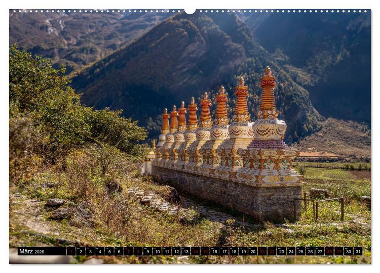 Produktbild: Nepal Tsum Valley - Tal des Gl&uuml;cks (Wandkalender 2026 DIN A2 quer), CALVENDO Monatskalender