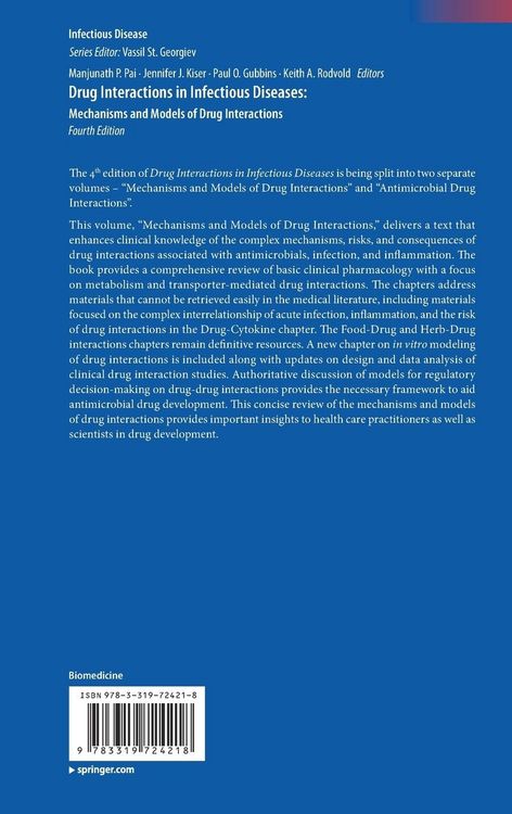 Produktbild: Drug Interactions in Infectious Diseases: Mechanisms and Models of Drug Interactions