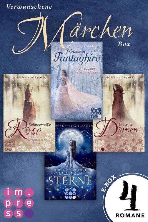 Produktbild: Verwunschene Märchen-Box: Vier Märchen-Romane von Jennifer Alice Jager in einer E-Box!