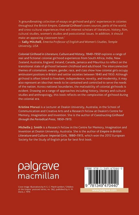 Produktbild: Colonial Girlhood in Literature, Culture and History, 1840-1950