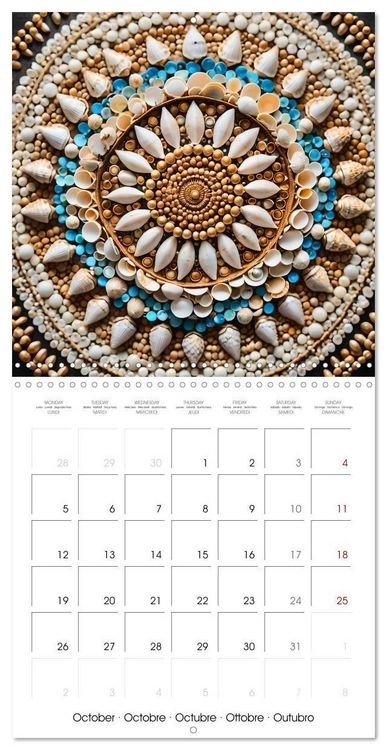 Produktbild: Mandalas of Mother Earth (Wall Calendar 2026 12 &times; 12 Inch) CALVENDO 12 Month Wall Calendar