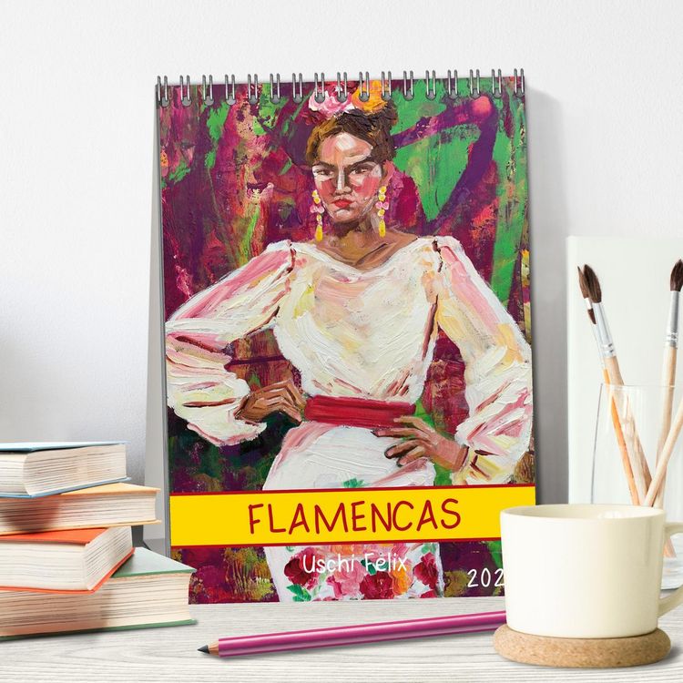 Produktbild: FLAMENCAS (Tischkalender 2026 DIN A5 hoch), CALVENDO Monatskalender