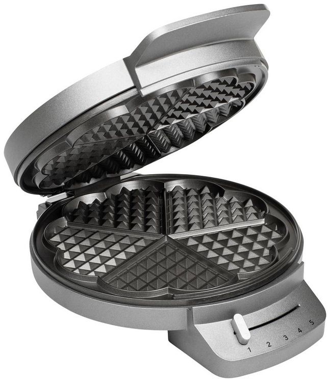 Produktbild: Princess 132380 Waffeleisen Grau (metallic)