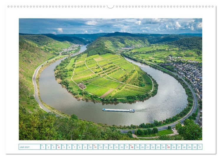 Produktbild: Naturwunder - Deutschlands Flussschleifen (hochwertiger Premium Wandkalender 2027 DIN A2 quer), Kunstdruck in Hochglanz
