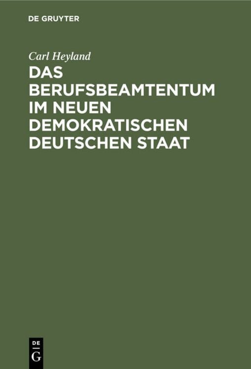 Produktbild: Das Berufsbeamtentum im neuen demokratischen deutschen Staat
