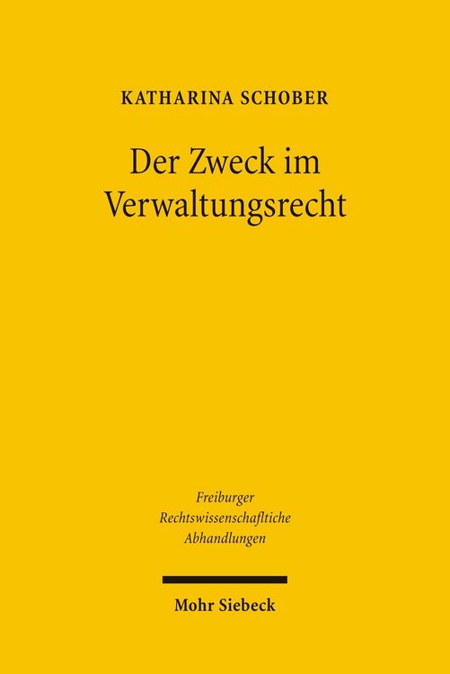 Produktbild: Der Zweck im Verwaltungsrecht