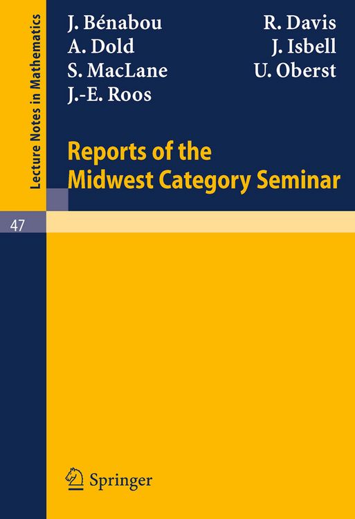 Produktbild: Reports of the Midwest Category Seminar I