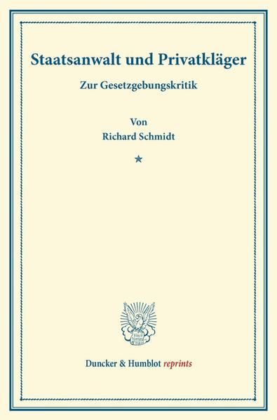 Produktbild: Staatsanwalt und Privatkl&auml;ger.
