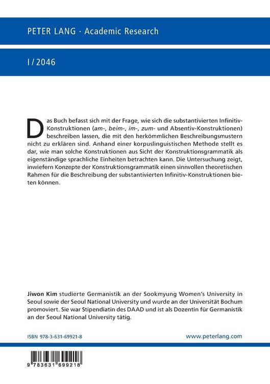 Produktbild: Die substantivierten Infinitiv-Konstruktionen im Deutschen