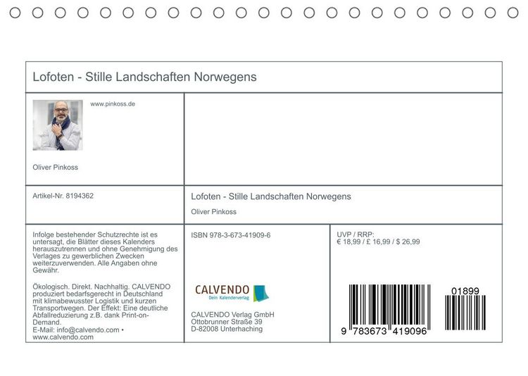Produktbild: Lofoten - Stille Landschaften Norwegens (MEDIAedition) (Tischkalender 2022 DIN A5 quer)