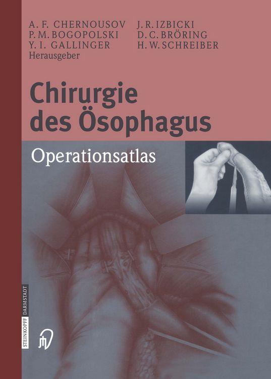 Produktbild: Chirurgie des &Ouml;sophagus