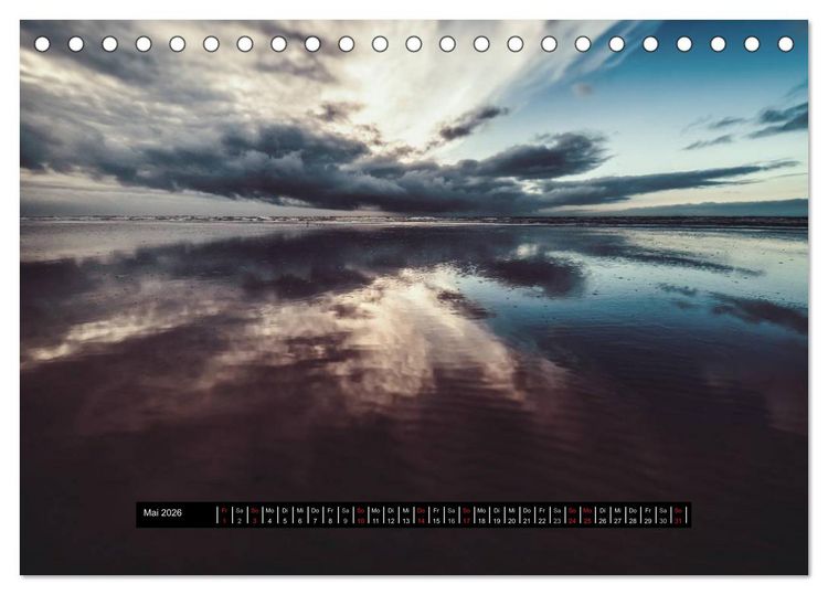 Produktbild: Abendlicht &uuml;ber der Nordsee (Tischkalender 2026 DIN A5 quer), CALVENDO Monatskalender