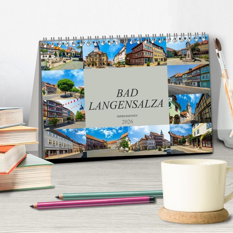 Produktbild: Bad Langensalza Impressionen (Tischkalender 2026 DIN A5 quer), CALVENDO Monatskalender