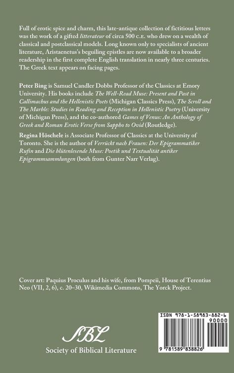Produktbild: Aristaenetus, Erotic Letters