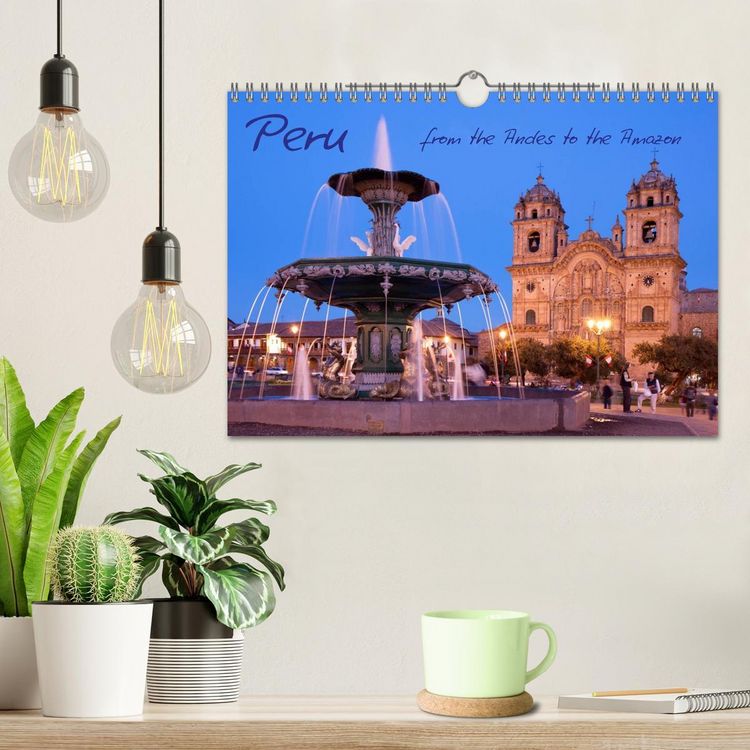 Produktbild: Peru - from the Andes to the Amazon / UK-Version (Wall Calendar 2026 DIN A4 landscape), CALVENDO 12 Month Wall Calendar