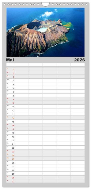 Produktbild: Familienplaner 2026 - Magische Wunderwelten der Natur mit 5 Spalten (Wandkalender, 21 x 45 cm) CALVENDO