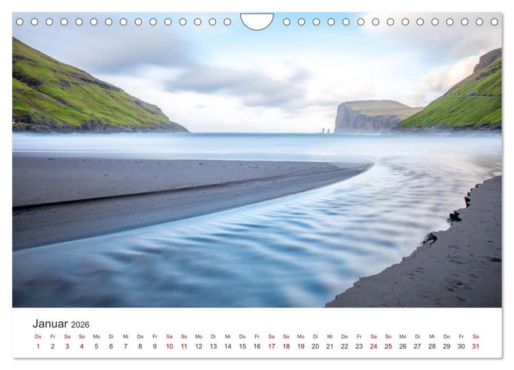 Produktbild: Zauber der F&auml;r&ouml;er Inseln (Wandkalender 2026 DIN A4 quer), CALVENDO Monatskalender