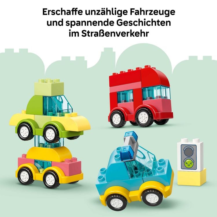 Produktbild: LEGO DUPLO 10474 Kreative Fahrzeuge, Lernspielzeug f&uuml;r Kleinkinder ab 1
