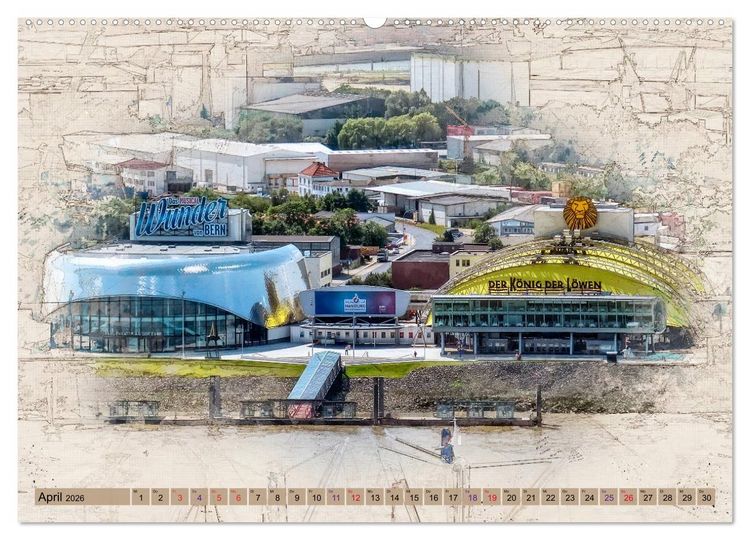 Produktbild: Hamburg f&uuml;r Genie&szlig;er (hochwertiger Premium Wandkalender 2026 DIN A2 quer), Kunstdruck in Hochglanz