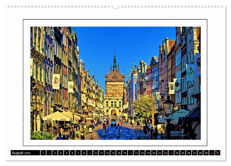 Produktbild: Danzig Gdansk (hochwertiger Premium Wandkalender 2026 DIN A2 quer), Kunstdruck in Hochglanz