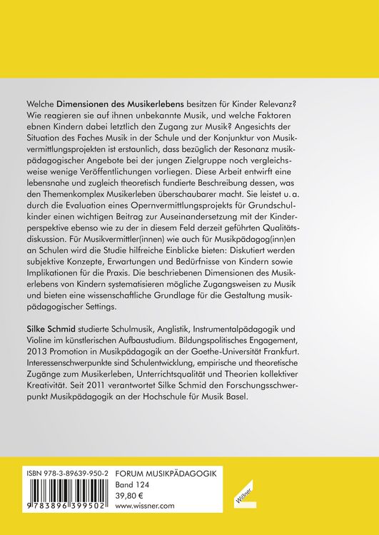 Produktbild: Dimensionen des Musikerlebens von Kindern