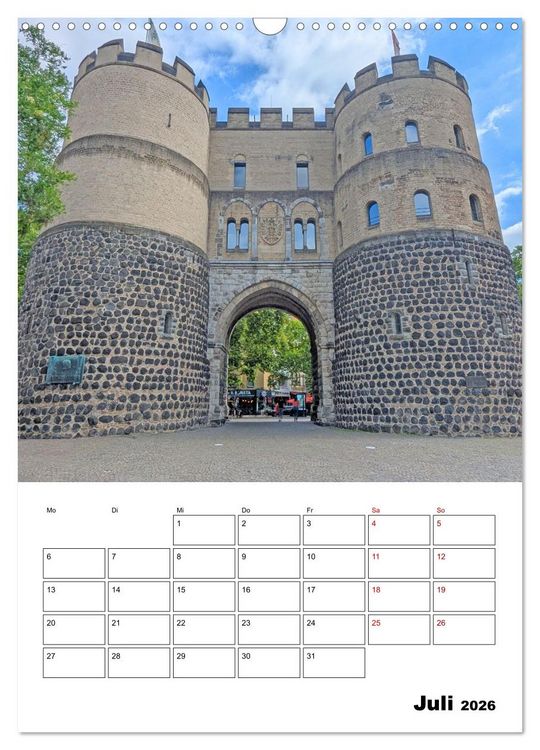 Produktbild: K&ouml;ln und D&uuml;sseldorf - Stadtmomente am Rhein (Wandkalender 2026 DIN A3 hoch), CALVENDO Monatskalender