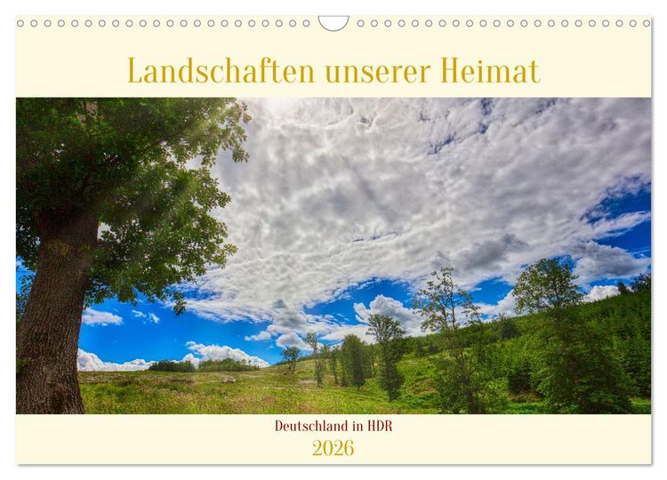 Produktbild: Landschaften unserer Heimat (Wandkalender 2026 DIN A3 quer), CALVENDO Monatskalender